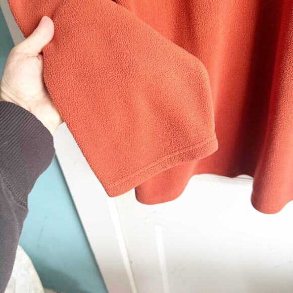 Disney Store Snow White Grumpy Orange Rust Quarter Zip Fleece Pull Over Size L - Picture 5 of 11